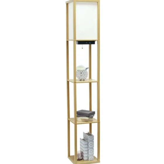 Etagere Shelf Charging Floor Lamp-Kirkland's Home Cheap