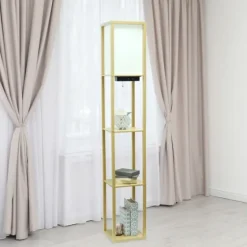 Etagere Shelf Charging Floor Lamp-Kirkland's Home Cheap