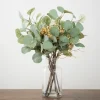 Eucalyptus And Baby'S Breath Arrangement In Vase-Kirkland's Home Outlet