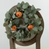 Eucalyptus And Baby'S Breath Pumpkin Mini Wreath-Kirkland's Home Outlet