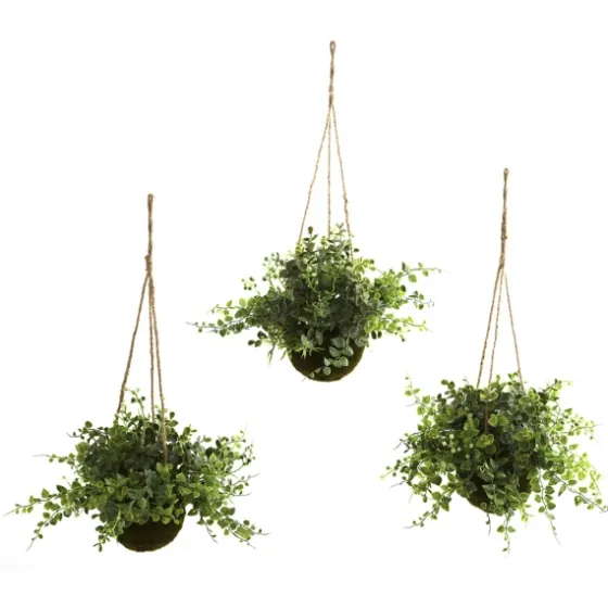 Eucalyptus And Berry Hanging Baskets, Set Of 3-Kirkland's Home Cheap