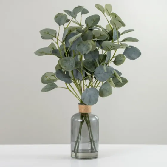 Eucalyptus Arrangement In Gray Bottle Vase-Kirkland's Home Best Sale