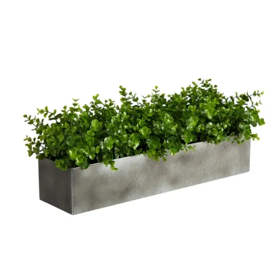 Eucalyptus Arrangement In Gray Planter Box-Kirkland's Home Shop