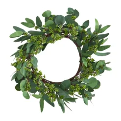 Eucalyptus Berry Wreath, 22 In.-Kirkland's Home Fashion