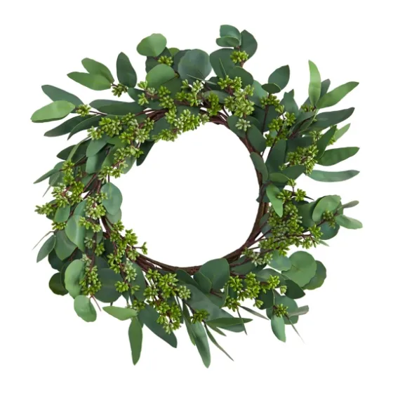 Eucalyptus Berry Wreath, 22 In.-Kirkland's Home Fashion