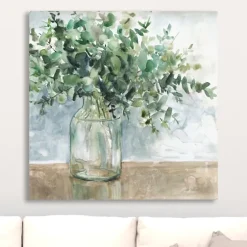 Eucalyptus Bouquet Giclee Canvas Print, 30X30 In.-Kirkland's Home Fashion
