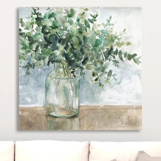 Eucalyptus Bouquet Giclee Canvas Print, 30X30 In.-Kirkland's Home Fashion