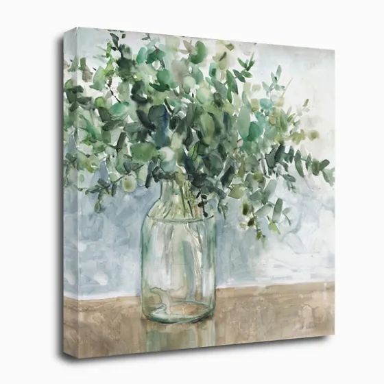 Eucalyptus Bouquet Giclee Canvas Print, 30X30 In.-Kirkland's Home Fashion