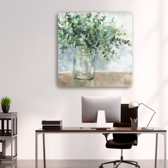 Eucalyptus Bouquet Giclee Canvas Print, 40X40 In.-Kirkland's Home Sale