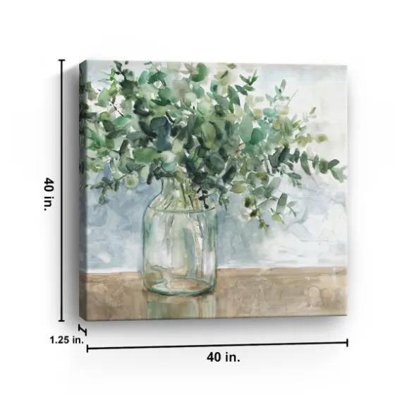 Eucalyptus Bouquet Giclee Canvas Print, 40X40 In.-Kirkland's Home Sale