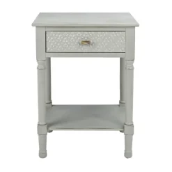Evelina Textured Single Drawer Accent Table-Kirkland's Home Best