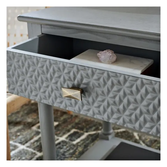 Evelina Textured Single Drawer Accent Table-Kirkland's Home Best
