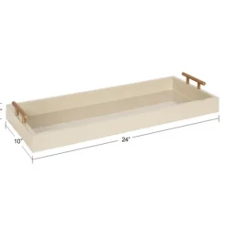 Evelyn Cream Narrow Decorative Tray-Kirkland's Home Flash Sale