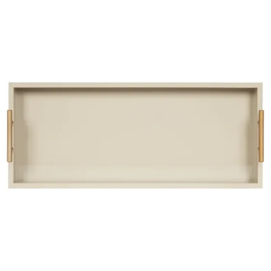 Evelyn Cream Narrow Decorative Tray-Kirkland's Home Flash Sale