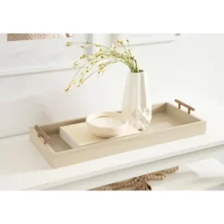 Evelyn Cream Narrow Decorative Tray-Kirkland's Home Flash Sale
