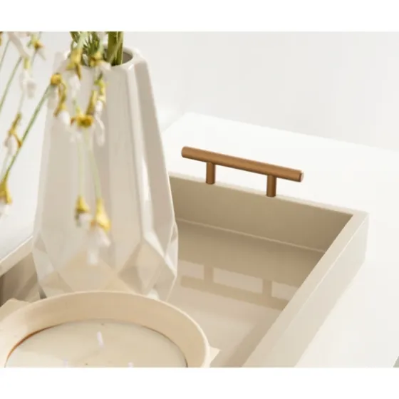 Evelyn Cream Narrow Decorative Tray-Kirkland's Home Flash Sale