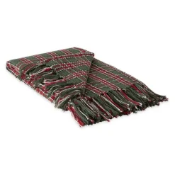 Evergreen Forest Plaid Cotton Throw-Kirkland's Home Discount