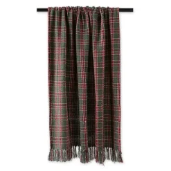 Evergreen Forest Plaid Cotton Throw-Kirkland's Home Discount