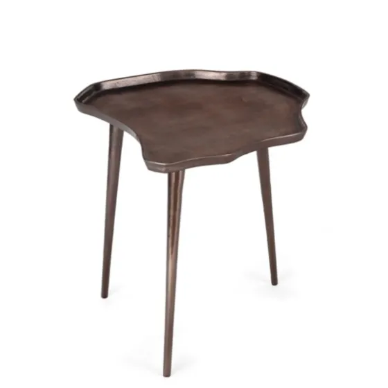 Evianna Bronze Metal Accent Table-Kirkland's Home Fashion