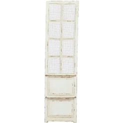 Evie Distressed Ivory Wood Door Wall Plaque-Kirkland's Home Store