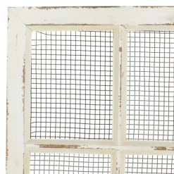 Evie Distressed Ivory Wood Door Wall Plaque-Kirkland's Home Store