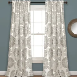 Evie Medallion Curtain Panel Set, 95 In.-Kirkland's Home Hot