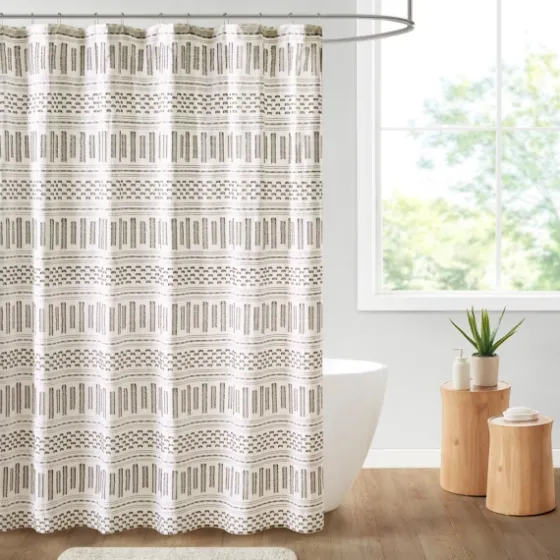 Eyelash Fringe Shower Curtain-Kirkland's Home Flash Sale