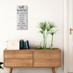 Fall Bucket List Canvas Art Print-Kirkland's Home Store