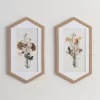 Fall Floral Hexagon Framed Art Prints, Set Of 2-Kirkland's Home Discount