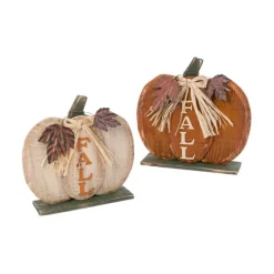 Fall Wooden Pumpkins, Set Of 2-Kirkland's Home Outlet