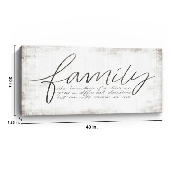 Family Branches Canvas Art Print, 40X20 In.-Kirkland's Home Online