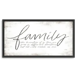 Family Branches Framed Canvas Art Print, 42X22 In.-Kirkland's Home Clearance