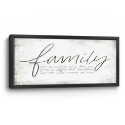 Family Branches Framed Canvas Art Print, 42X22 In.-Kirkland's Home Clearance