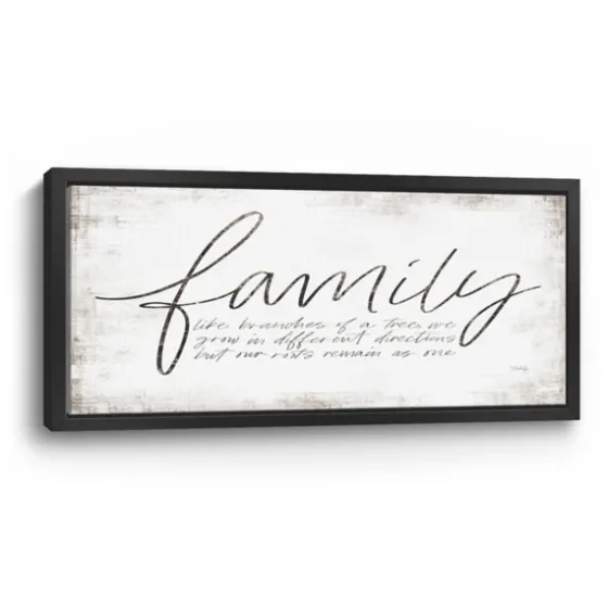 Family Branches Framed Canvas Art Print, 42X22 In.-Kirkland's Home Clearance