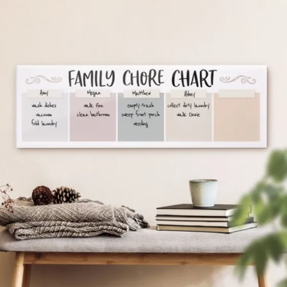 Family Chore Acrylic Dry Erase Board-Kirkland's Home Shop