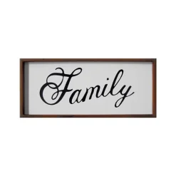 Family Curling Script Framed Wall Art-Kirkland's Home Store