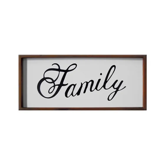 Family Curling Script Framed Wall Art-Kirkland's Home Store