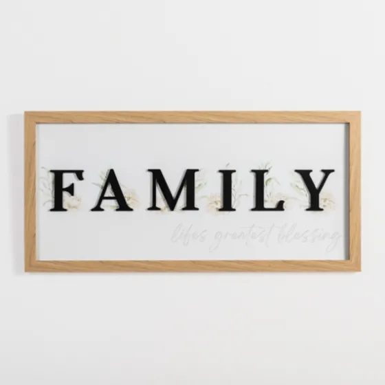 Family Floral Shadowbox Wall Plaque-Kirkland's Home Shop