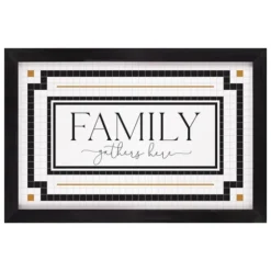 Family Gathers Here Framed Wall Plaque-Kirkland's Home Best Sale