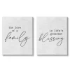 Family Is Life'S Blessing Canvas Prints, Set Of 2-Kirkland's Home New
