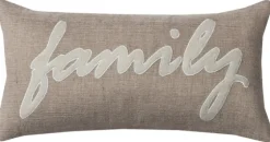 Family Jute Accent Pillow-Kirkland's Home Outlet