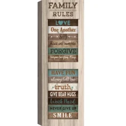 Family Rules Shutter Canvas Art Print-Kirkland's Home Hot