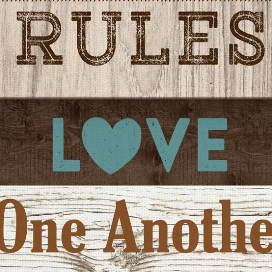 Family Rules Shutter Canvas Art Print-Kirkland's Home Hot