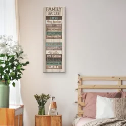 Family Rules Shutter Canvas Art Print-Kirkland's Home Hot