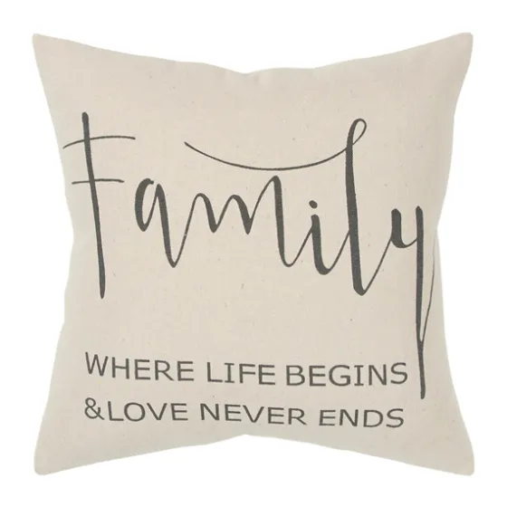 Family Where Love Never Ends Pillow-Kirkland's Home Shop