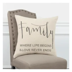Family Where Love Never Ends Pillow-Kirkland's Home Shop