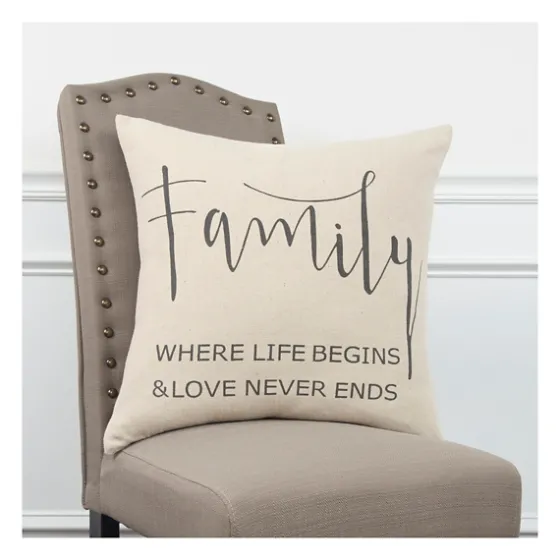 Family Where Love Never Ends Pillow-Kirkland's Home Shop