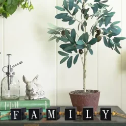 Family Wood Beaded Word Block-Kirkland's Home Shop