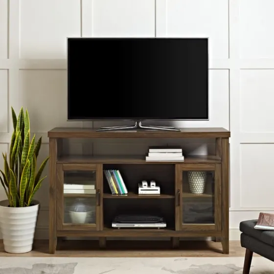 Farmhouse Highboy Dark Walnut Tv Stand-Kirkland's Home Flash Sale