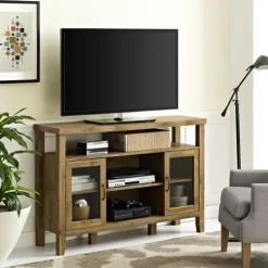 Farmhouse Highboy Natural Tv Stand-Kirkland's Home Clearance